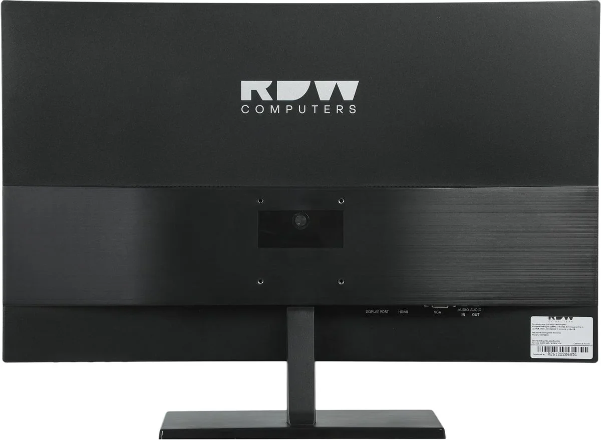 Монитор 23.8" RDW Computers RDW2401K черный IPS 4ms HDMI M/M HAS Piv 350cd 178гр/178гр 1920x1080 VGA DP FHD USB (RUS)