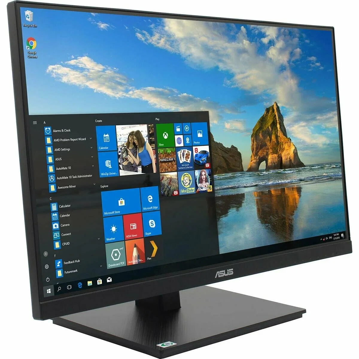 Монитор 23.8" VA24DQFS IPS 1920x1080, 100 Гц, 1 мс, 16:9, 300 кд/м², VGA, HDMI 1.4, DP 1.2, USB Hub (2x USB 3.0), 3.5 Jack, динамики (2x2 Вт), черный