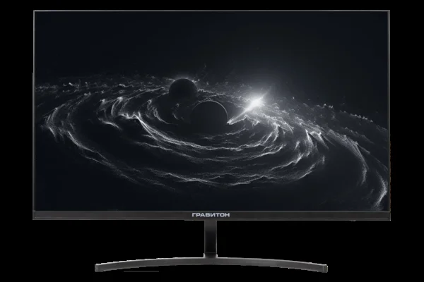 Монитор 23.8" Гравитон МН24А IPS 1920x1080, 75 Гц, 5 мс, 16:9, 300 кд/м², HDMI 2.0, DP 1.2, VGA, 3.5 Jack, динамики (2x3 Вт), FreeSync, G-Sync, черный