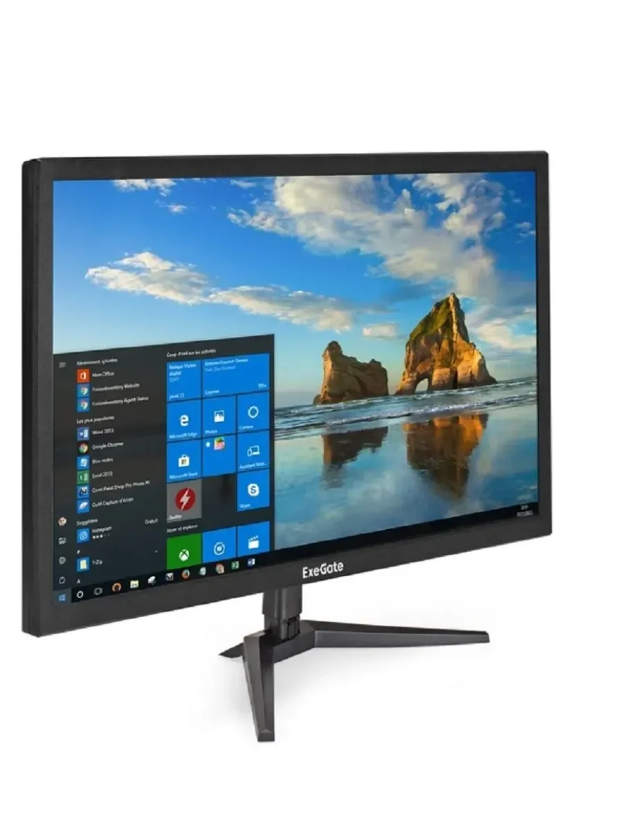 Монитор 24" ExeGate EB2400A VA 1920x1080, 75 Гц, 5 мс, 16:9, 200 кд/м², 1xHDMI, 1xVGA, черный