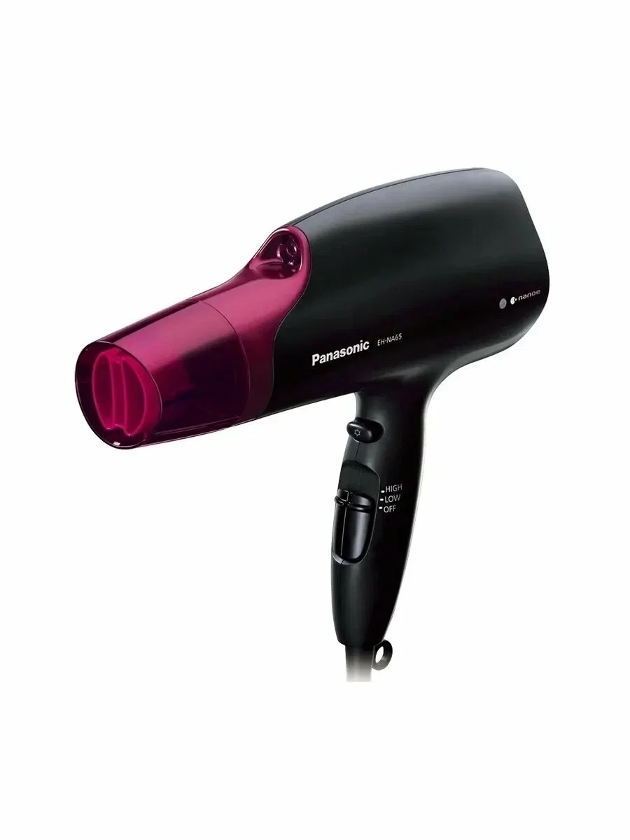 Фен Panasonic EH-NA65 черный/розовый, 2000 Вт, ионизация