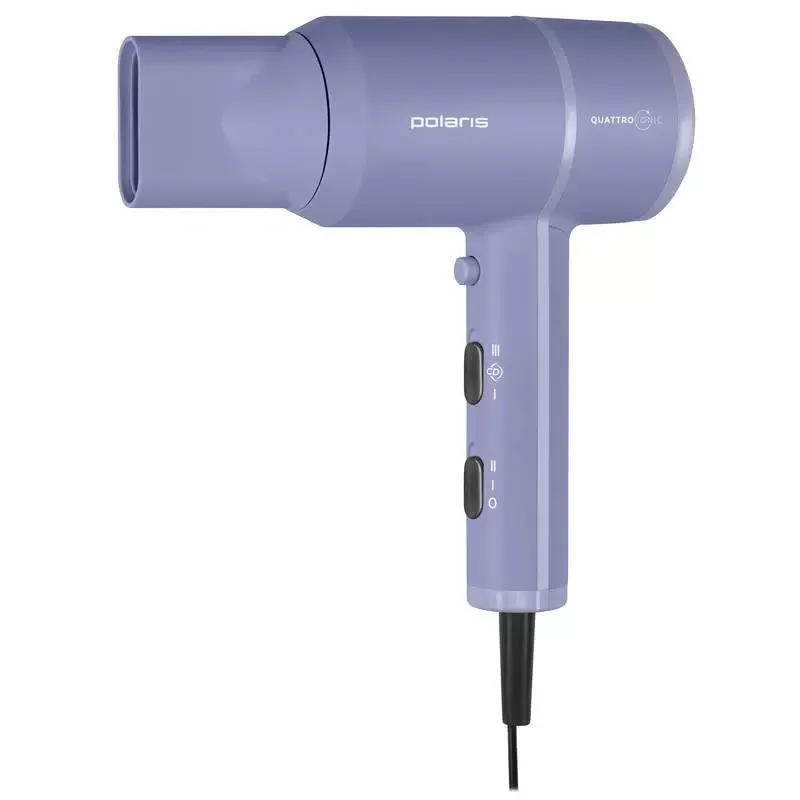 Фен Polaris PHD 2044Ti Quattro Ionic белый/серый, 1900 Вт, компактный, ионизация