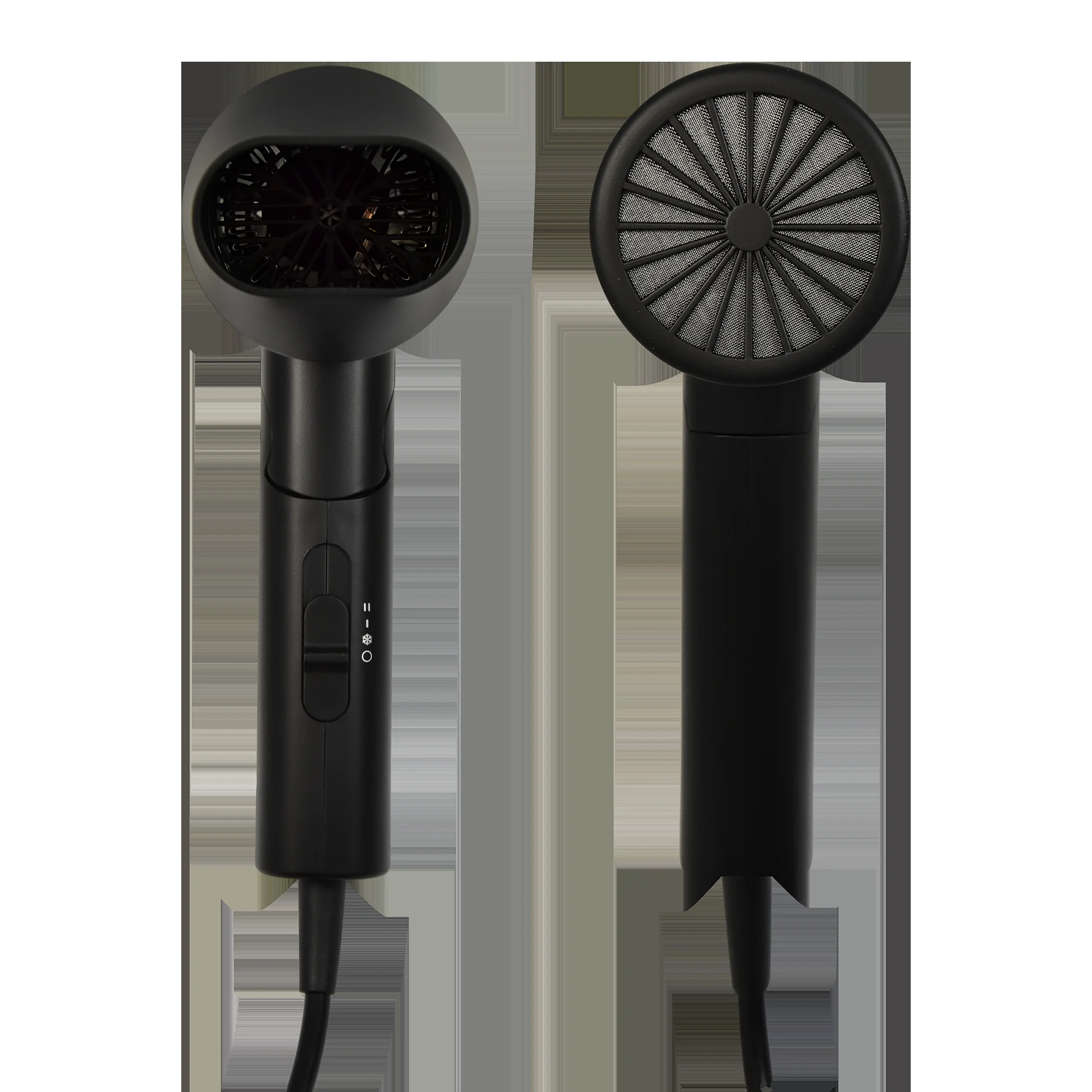 Фен Puff 1301Bl черный, 1300 Вт, компактный