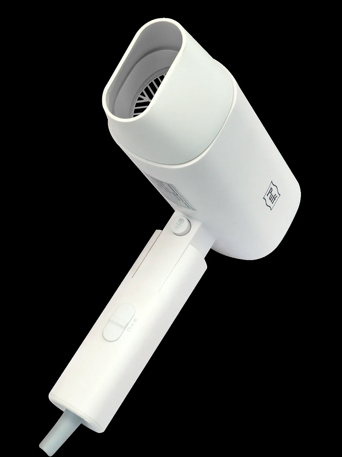 Фен Puff 1802 белый, 1800 Вт, компактный, ионизация