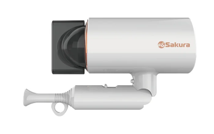 Фен SAKURA SA-4043W белый, 2000 Вт, компактный