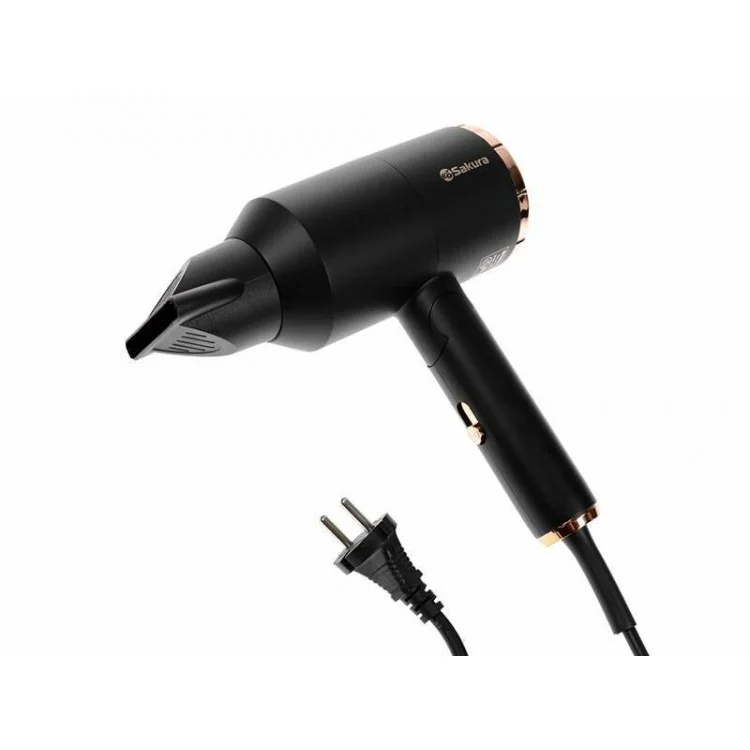Фен SAKURA SA-4044BK Professional черный, 2000 Вт, компактный