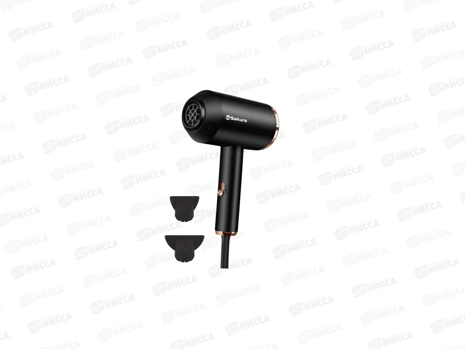 Фен SAKURA SA-4044BK Professional черный, 2000 Вт, компактный