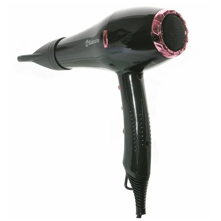 Фен SAKURA SA-4047BK Professional черный/розовое золото, 2000 Вт