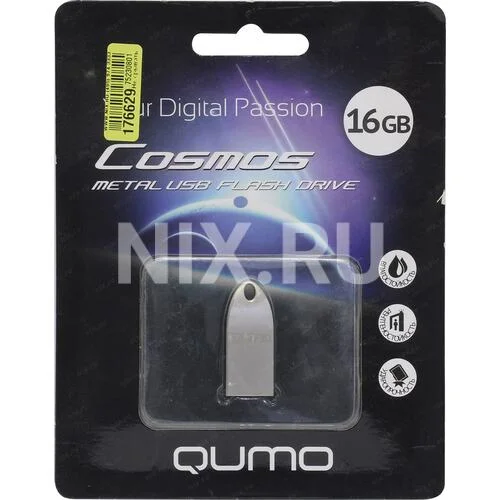 Флешка USB 2.0 QUMO 16Gb, Cosmos QM16GUD-Cos