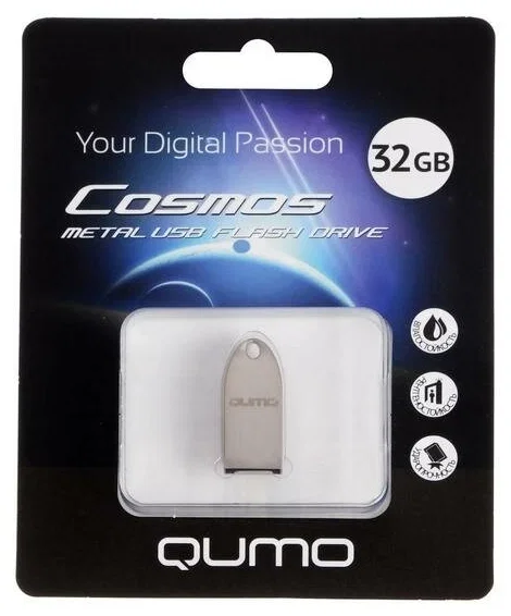 Флешка USB 2.0 QUMO 32Gb, Cosmos QM32GUD-Cos