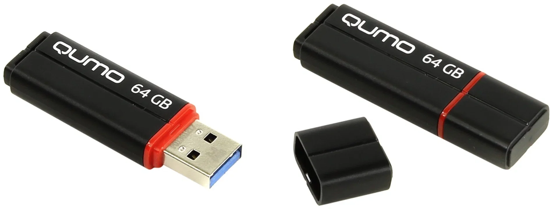 Флешка USB 3.0 QUMO 64Gb, Speedster черный