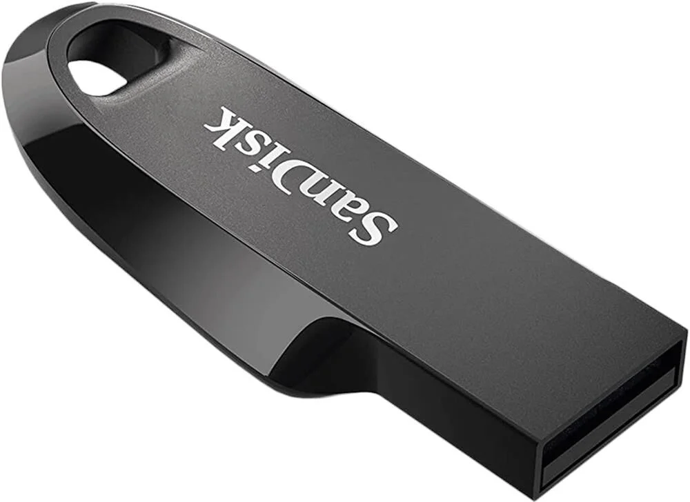 Флешка USB 512Gb SanDisk CZ550 Ultra Curve, USB 3.2 черный