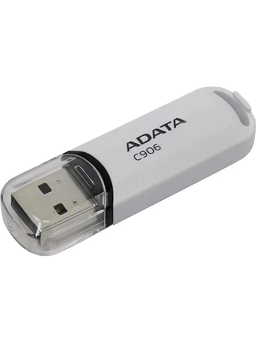 Флешка USB ADATA C906 (AC906-32G-RWH), 32Gb, USB 2.0, R/W 15/5, белый