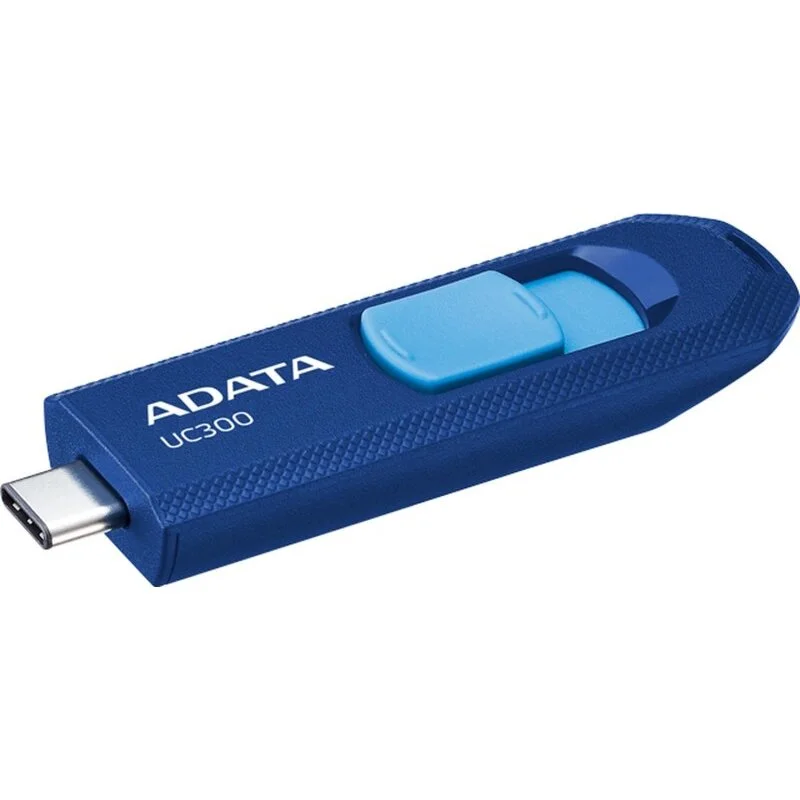 Флешка USB ADATA UC300 (ACHO-UC300-32G-RBK/GN), 32Gb, Type-C USB 3.2, R/W 100/30, черный/зеленый