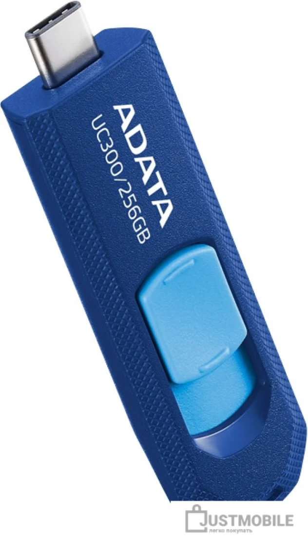 Флешка USB ADATA UC300 (ACHO-UC300-32G-RBK/GN), 32Gb, Type-C USB 3.2, R/W 100/30, черный/зеленый