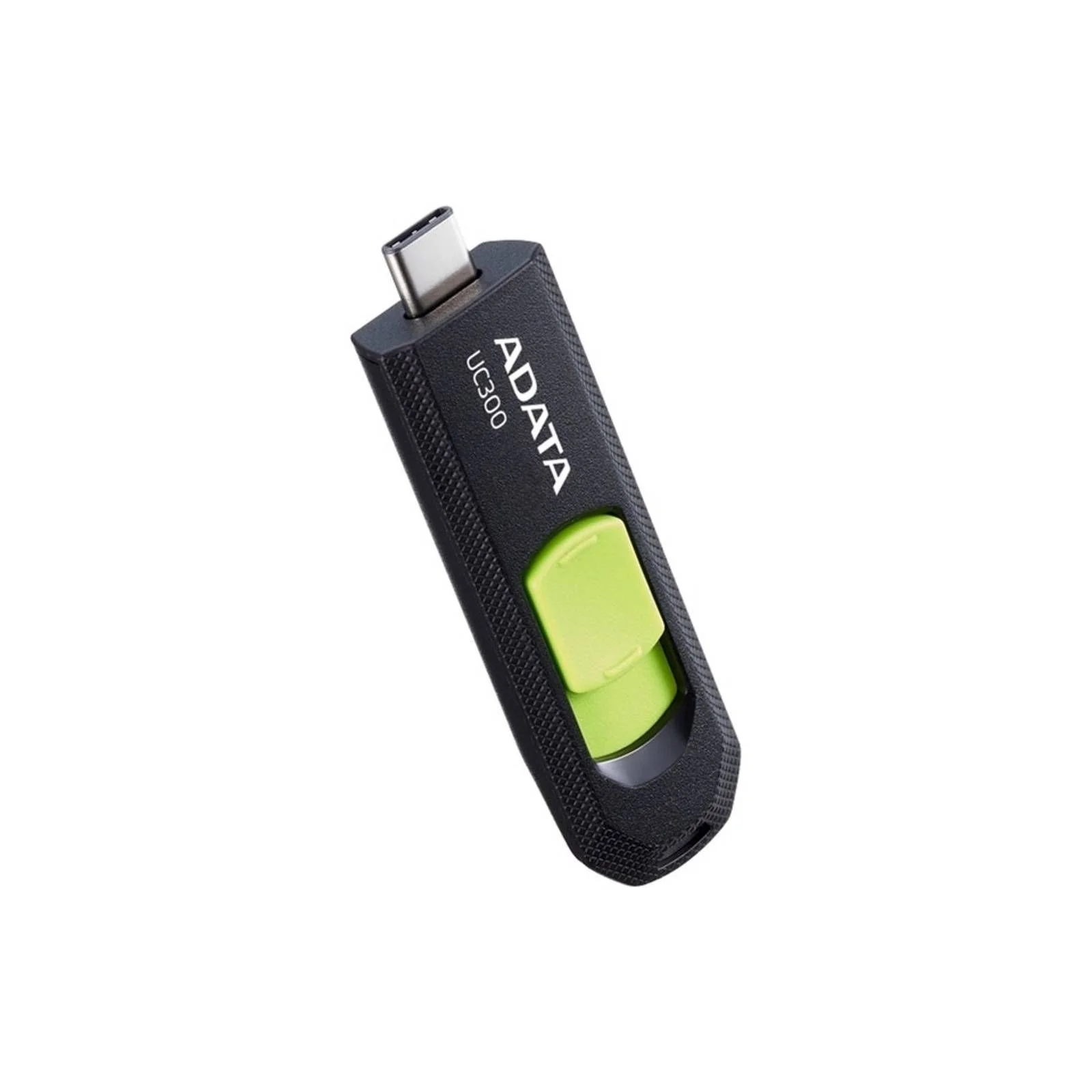 Флешка USB ADATA UC300 (ACHO-UC300-64G-RBK/GN), 64Gb, Type-C USB 3.2, R/W 100/30, черный/зеленый