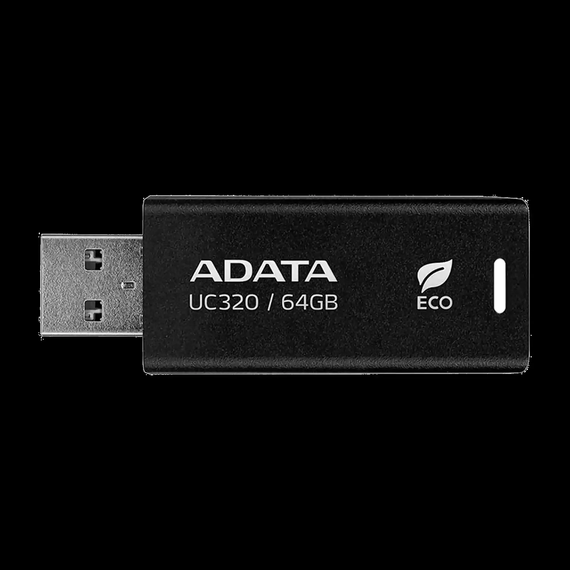 Флешка USB ADATA UC320 (UC320-64G-RBK/BK), 64Gb, USB 3.2, R/W 100/30, черный