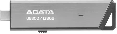 Флешка USB ADATA UE800 (AELI-UE800-128G-CSG), 128Gb, Type-C USB 3.2, R/W 1000/550, серебристый