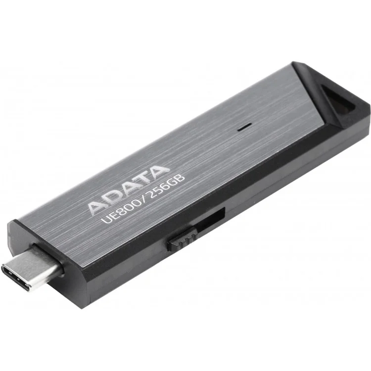 Флешка USB ADATA UE800 (AELI-UE800-256G-CSG), 256Gb, Type-C USB 3.2, R/W 1000/950, серебристый