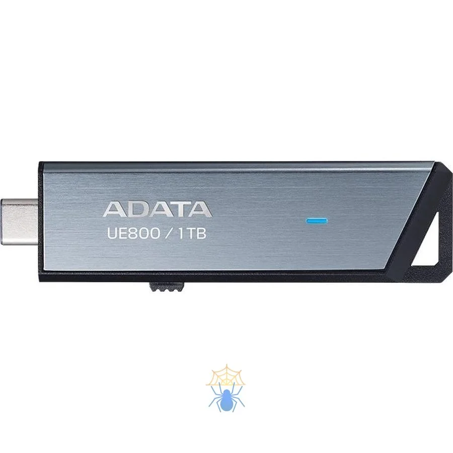Флешка USB ADATA UE800 (AELI-UE800-256G-CSG), 256Gb, Type-C USB 3.2, R/W 1000/950, серебристый