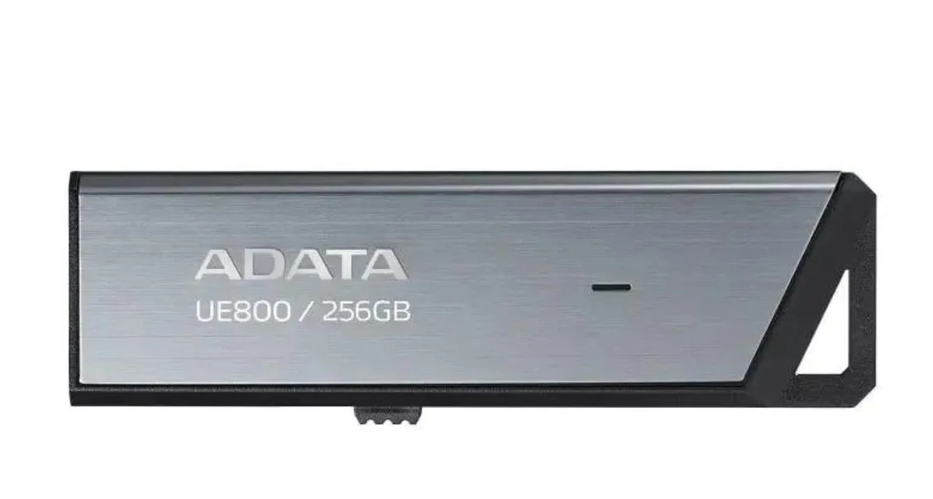 Флешка USB ADATA UE800 (AELI-UE800-512G-CSG), 512Gb, Type-C USB 3.2, R/W 1000/1000, серебристый