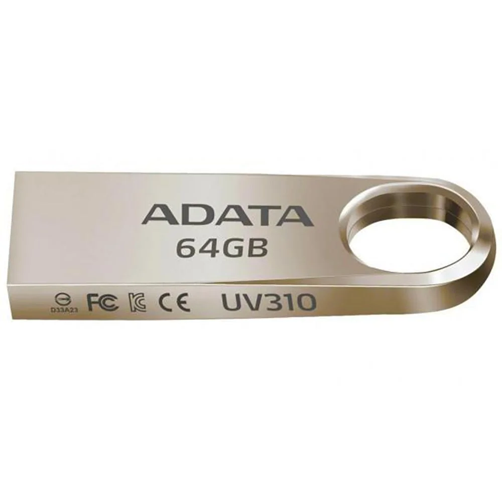 Флешка USB ADATA UV210 (AUV210-64G-RGD), 64Gb, USB 2.0, R/W 15/5, серебро