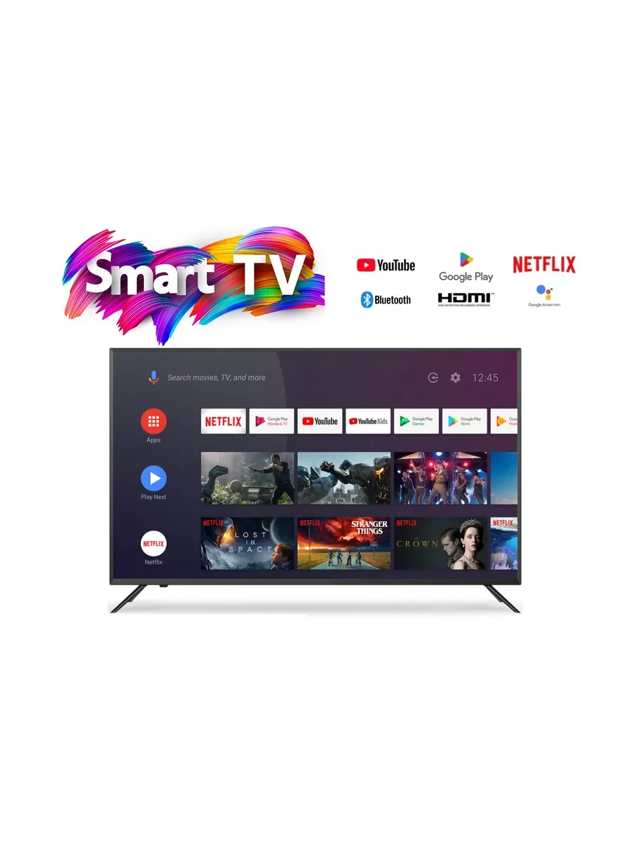 Телевизор LED 32" КТВ 32UQ70 БЛЮТУЗ, смарт ТВ,android 14,Голос-е упр-е