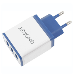 Сетевые Зарядные Устройства (СЗУ) Energy ET-34, 3 USB разъёма, 2,1А, цвет - белый