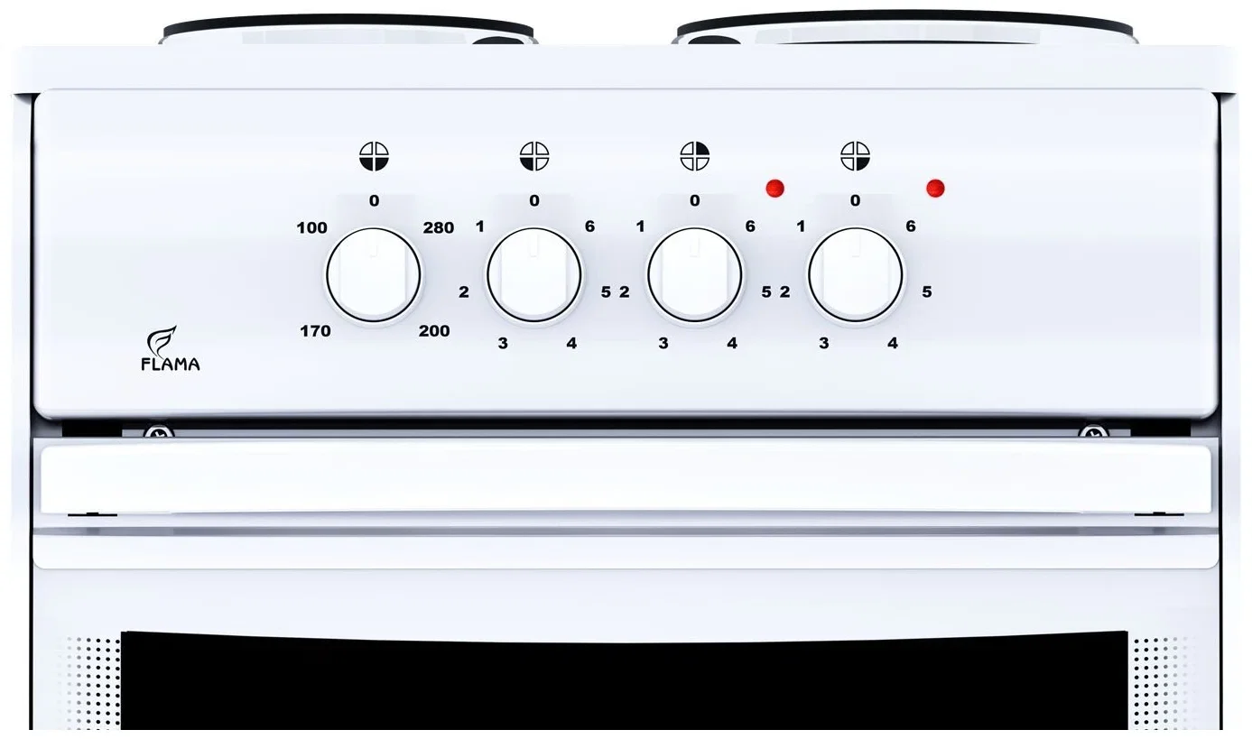 Электроплита Flama AE 1304 W белый