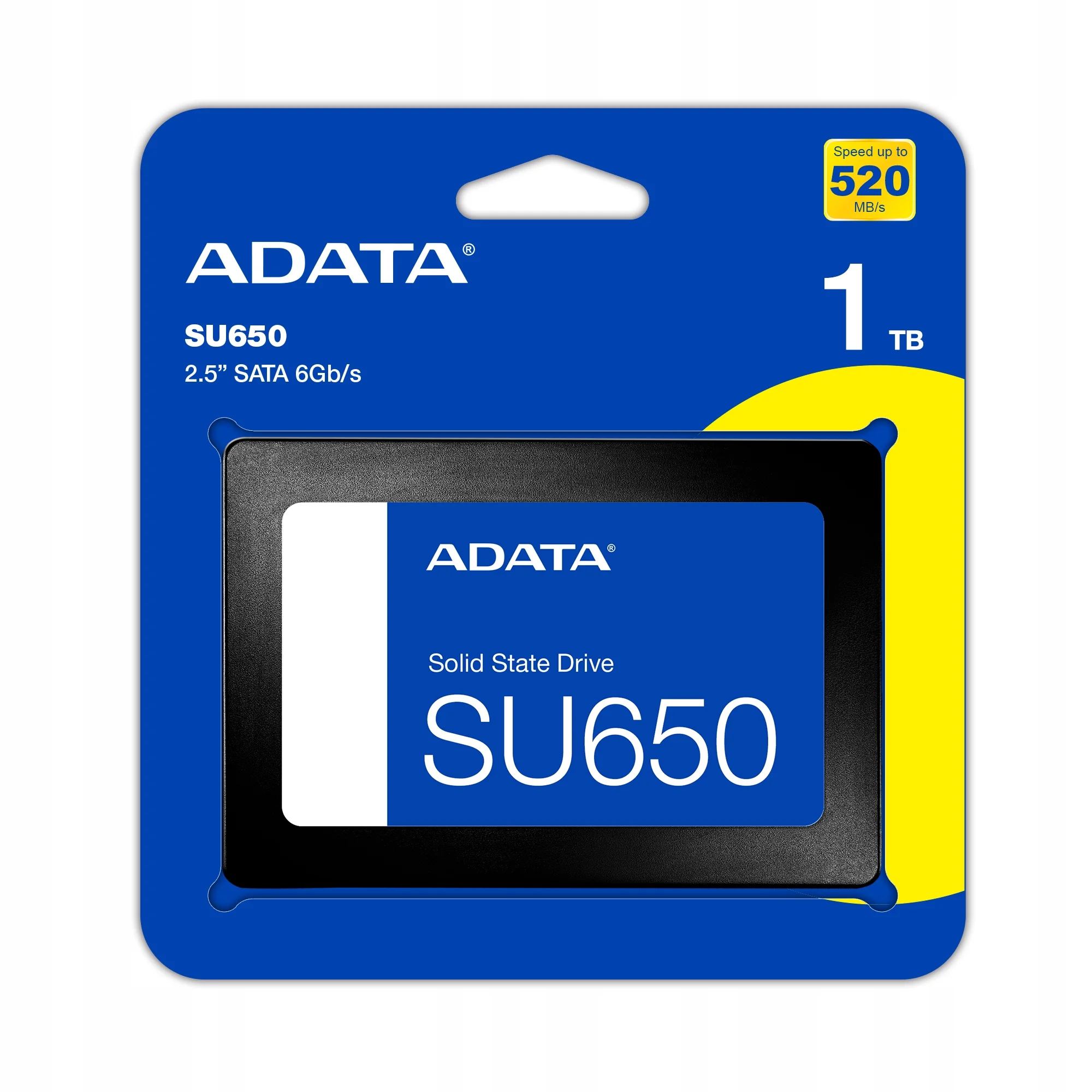 Твердотельный диск 2TB A-DATA Ultimate SU650, 2.5", SATA III, [R/W - 520/450 MB/s] 3D-NAND