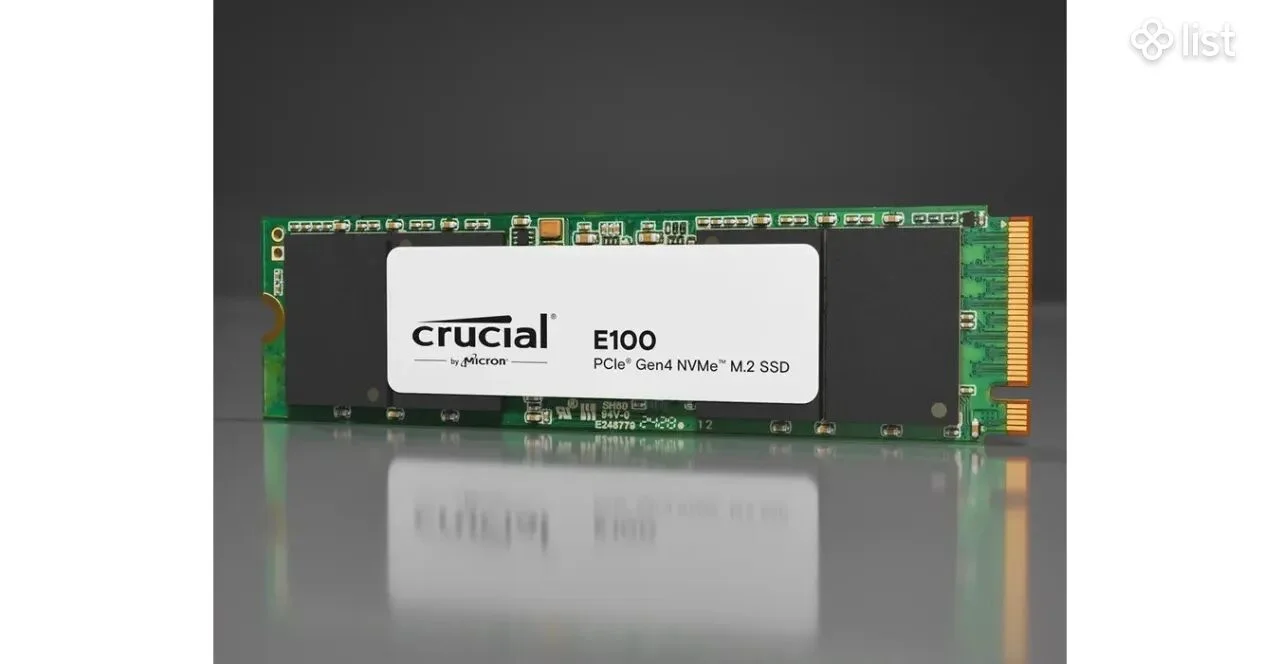 Твердотельный диск 2TB Crucial E100 M.2, M.2 2280, PCI-E 4x4 [R/W - 5000/4500 MB/s]