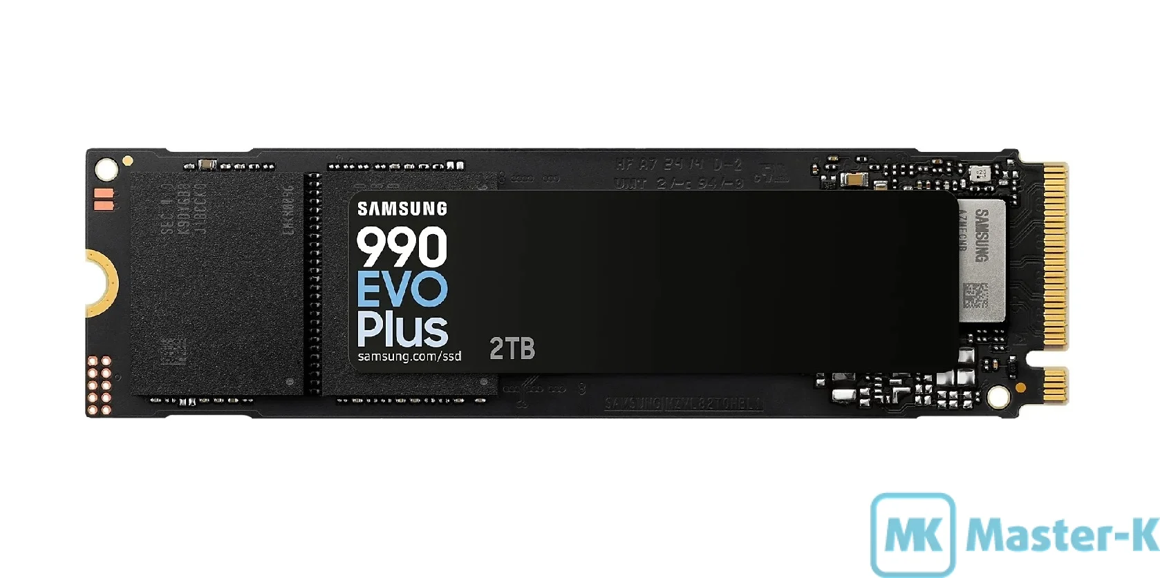 Твердотельный диск 2TB Samsung 990 EVO Plus, M.2, PCI-E 5.0 x2, V-NAND TLC [R/W - 7250/6300 MB/s]