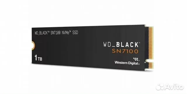 Твердотельный диск 2TB WD Black SN7100 , M.2 2280, PCI-E 4x4, [R/W - 7250/6900 MB/s] 3D-NAND TLC