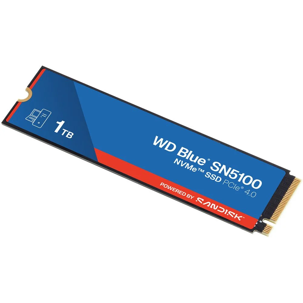 Твердотельный диск 2TB WD Blue SN5100, NVMe, M.2 2280, PCI-E 4x4 [R/W - 7100/6700 MB/s]