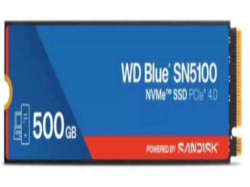 Твердотельный диск 2TB WD Blue SN5100, NVMe, M.2 2280, PCI-E 4x4 [R/W - 7100/6700 MB/s]