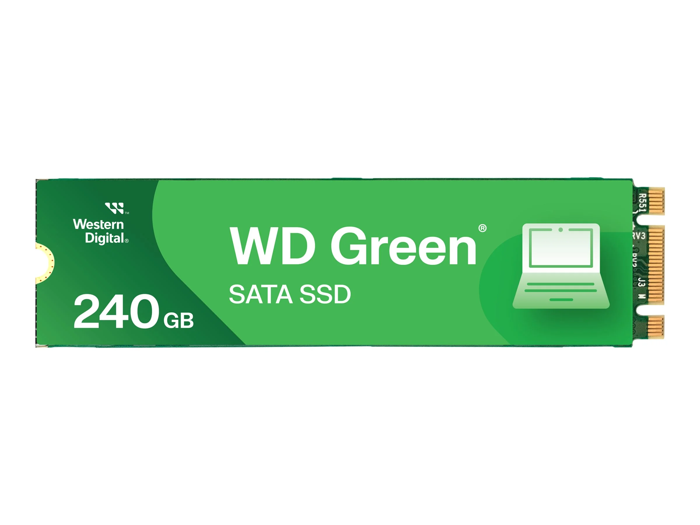 Твердотельный диск 2TB WD Green SN3000, M.2 2280, PCI-E 3x4, [R/W - 5000/4200 MB/s]