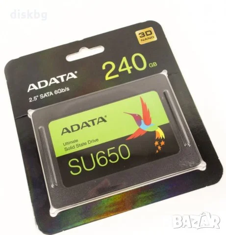 Твердотельный диск 240GB A-DATA Ultimate SU650, 2.5", SATA III, [R/W - 520/450 MB/s] 3D-NAND
