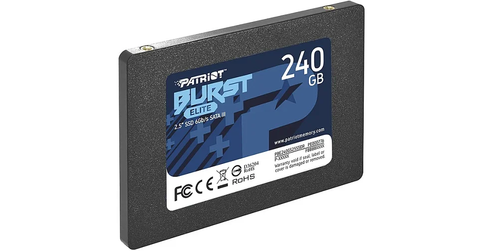 Твердотельный диск 240GB Patriot Burst Elite, 2.5", SATA III, [R/W - 450/320 MB/s]