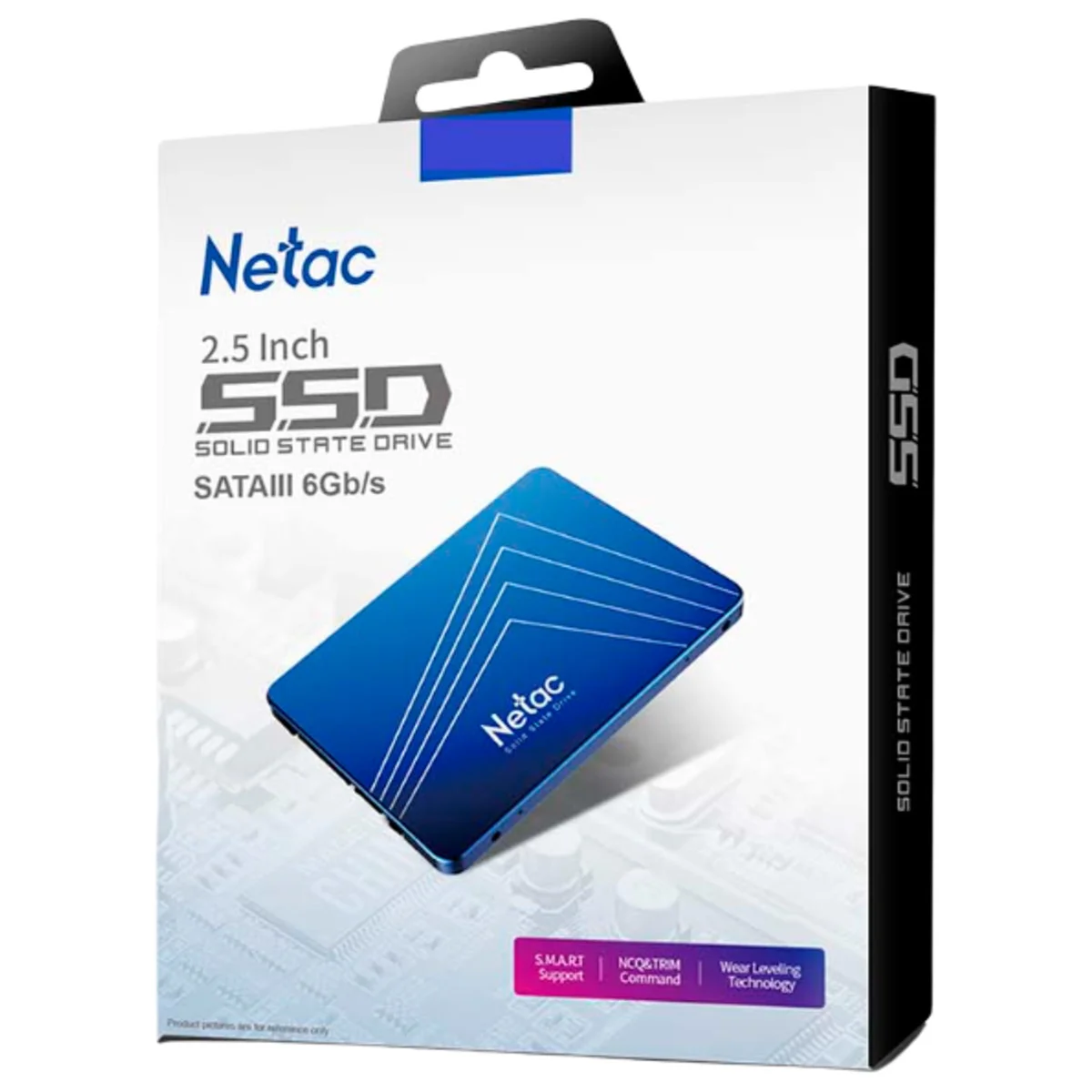 Твердотельный диск 256GB Netac N600S, 2.5", SATA III, [R/W - 540/490 MB/s] 3D-NAND