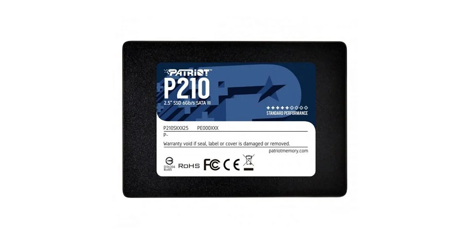 Твердотельный диск 256GB Patriot P210, 2.5", SATA III, [R/W - 500/400 MB/s]