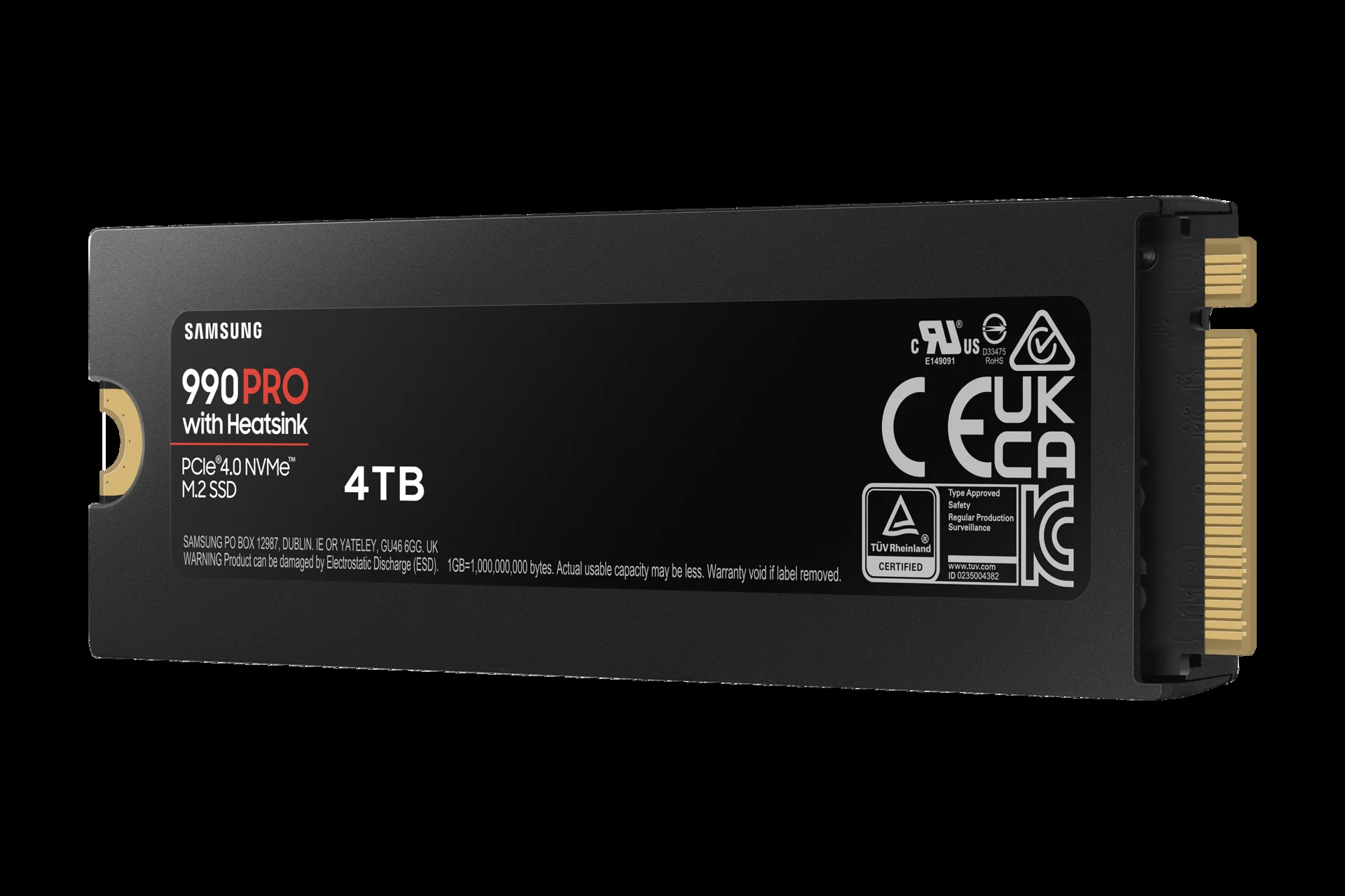 Твердотельный диск 4TB Samsung 990 PRO, M.2, PCI-E 4.0 x4, TLC 3D NAND [R/W - 7450/6900 MB/s]