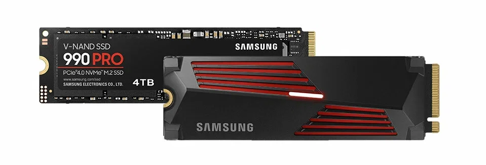 Твердотельный диск 4TB Samsung 990 PRO, M.2, PCI-E 4.0 x4, TLC 3D NAND [R/W - 7450/6900 MB/s] PS5 Compatible