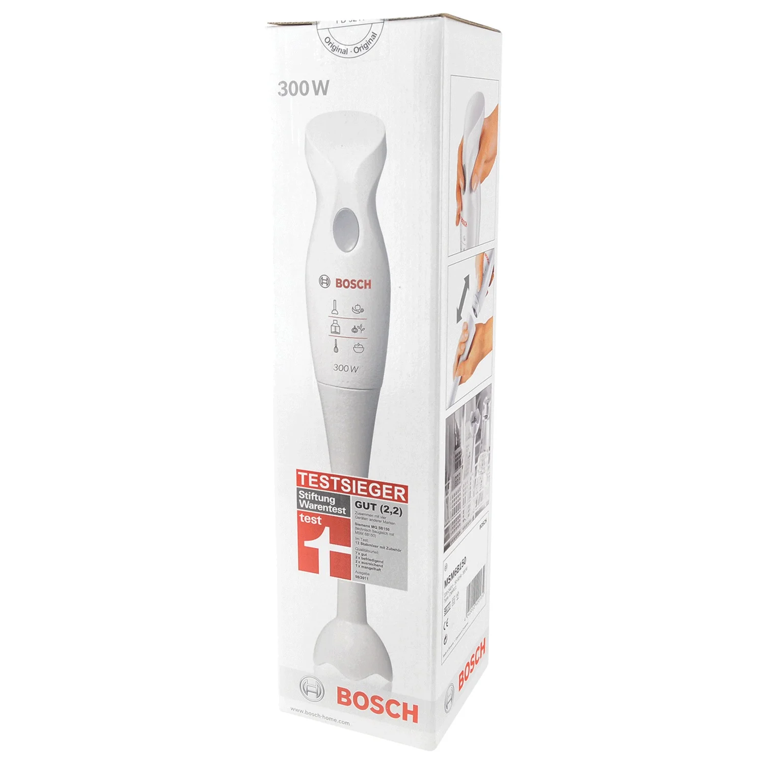 Блендер погружной Bosch MSM6B150 300 Вт, белый