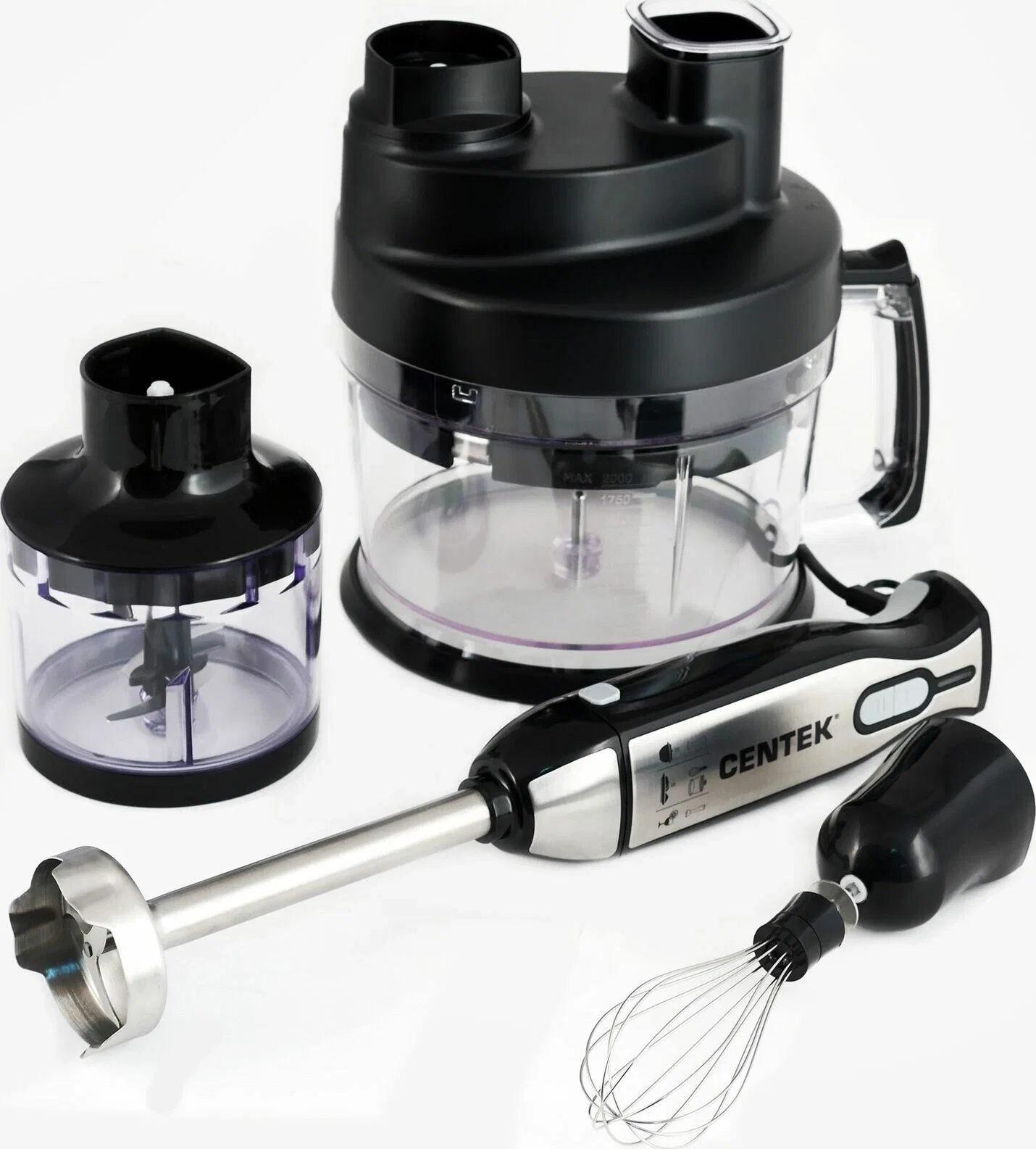 Блендер погружной Centek CT-1310, 1200 Вт, шинковка 2,0л (в уп. 2 шт)