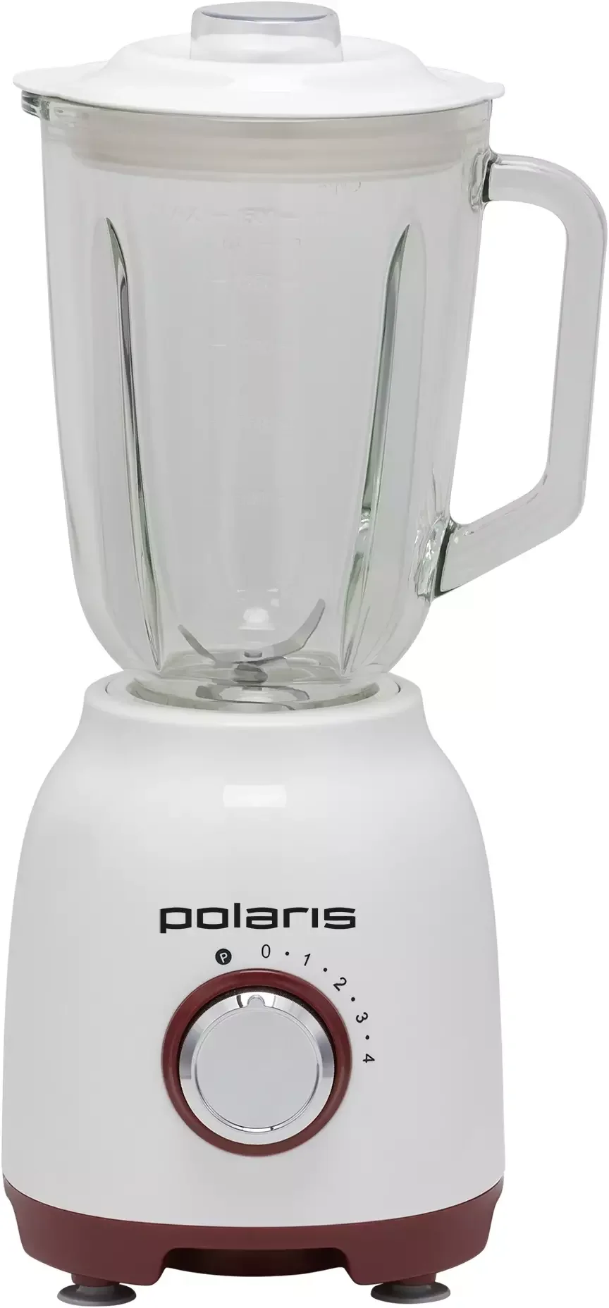 Блендер стационарный Polaris PTB 0821G белый/Красный
