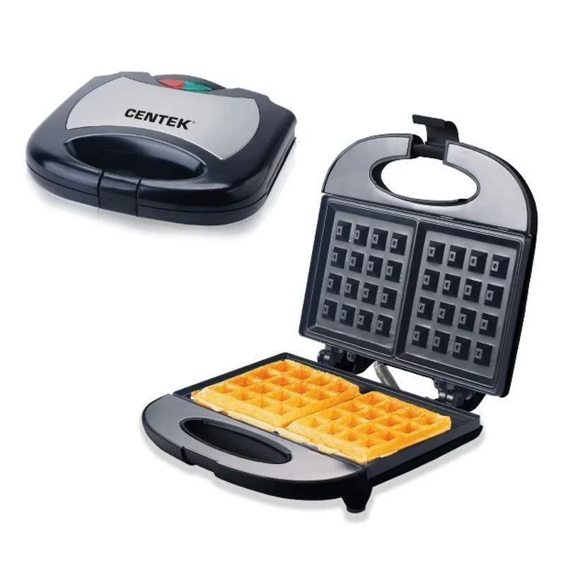 Вафельница Centek CT-1447,800 Вт. ВЕНСКИЕ ВАФЛИ анти пригарное покрытие, нагрев до 220 гр (в уп. 8 шт)