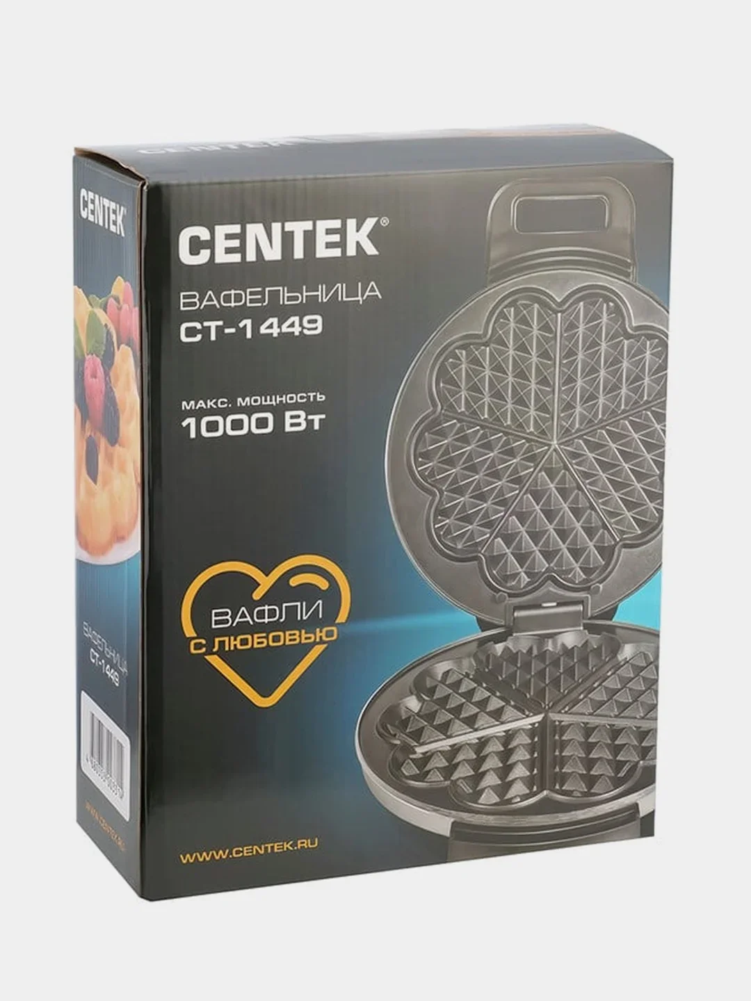 Вафельница Centek CT-1449 (венские вафли 5 сердец)