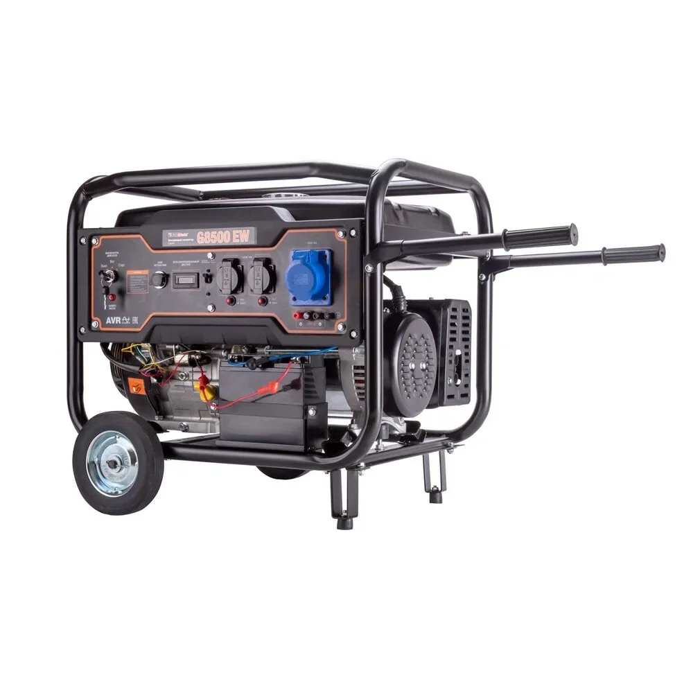 Генератор бензиновый FoxWeld Expert G7500 EW, ручной/электростартер 6,5кВт, бак 25л, 15л/с, медь обм
