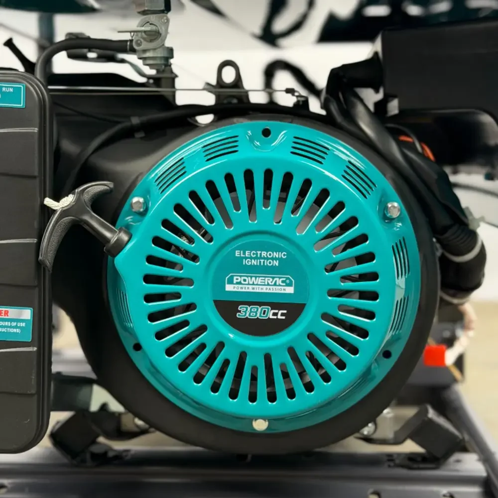 Генератор ГИБРИД (пропан/бенз) Powerac PR6500Eco Pro 6.5 кВт, 3 фазы, эл.стар (PR7500H2E-LPG-ATS-3)