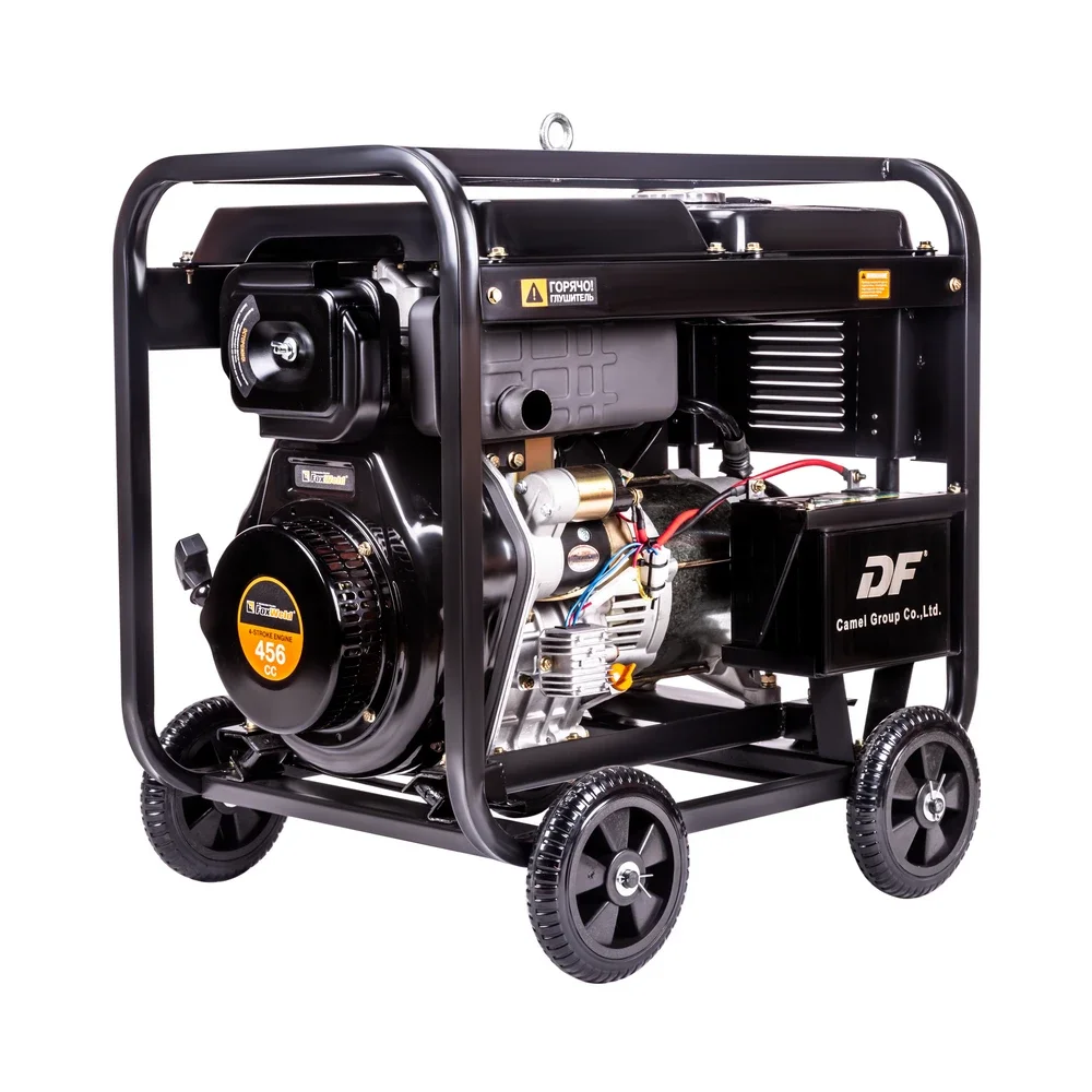 Генератор дизельный FoxWeld Expert D6500-1, ручной/эл стартер 230В, 6.5кВт, 13л/с, бак 12.5л